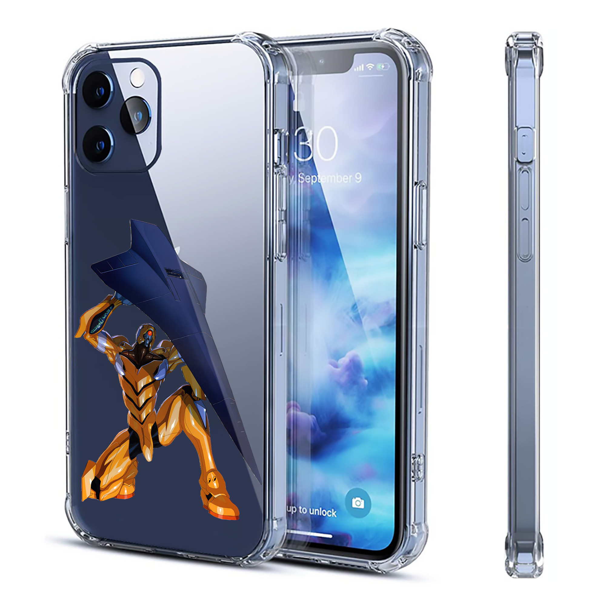 （画像用） EVA 新世紀エヴァンゲリオン 【iPhone 12シリーズ対応】透明スマホケース（クリアソフトケース）